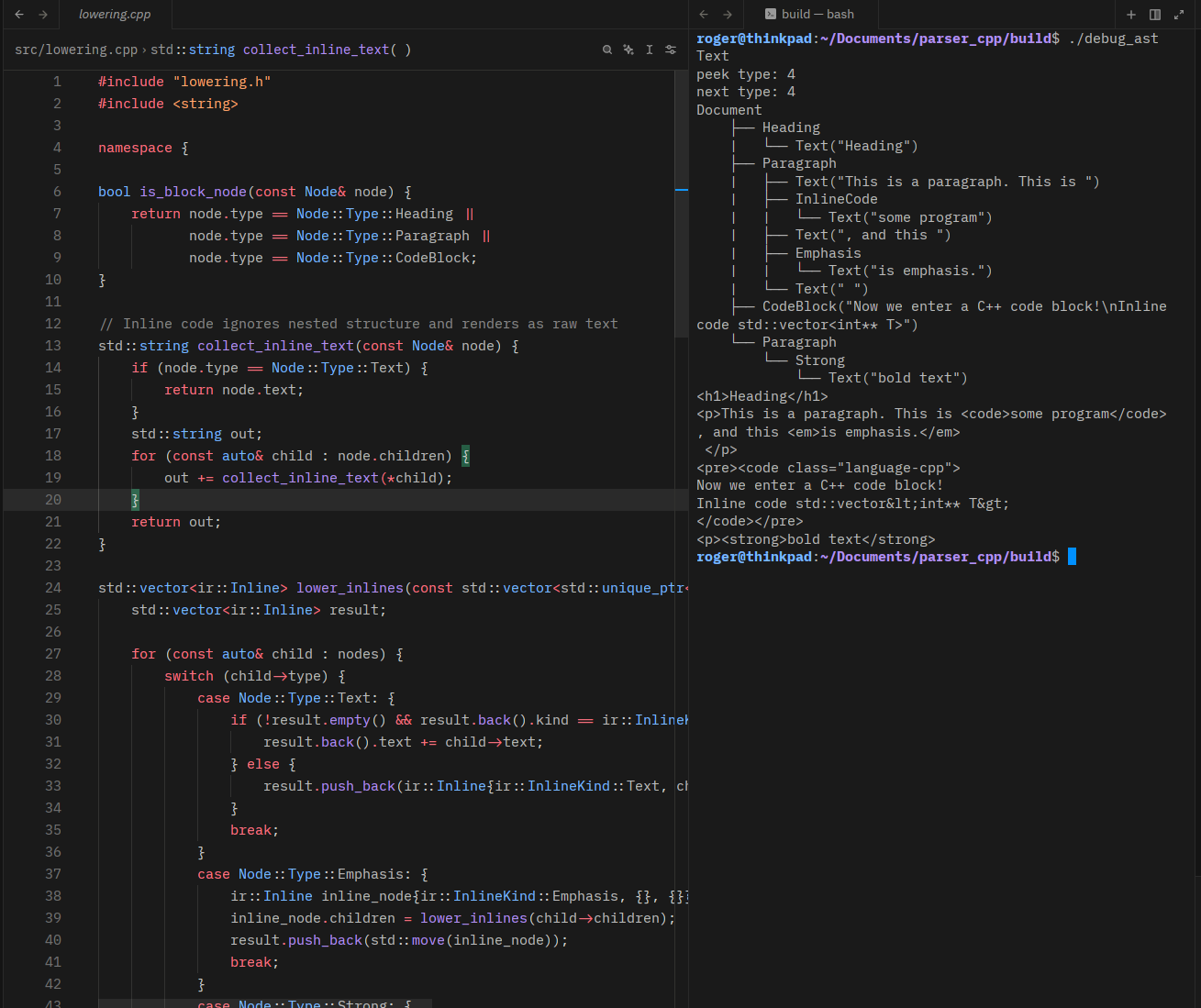 Markdown Parser